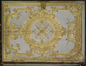 Interior of a Chapel, The Organ (door buffet) in the style of Louis XIV (gold, stucco Interior of a Chapel, The Organ (door buffet) in the style of Louis XIV (gold, stucco