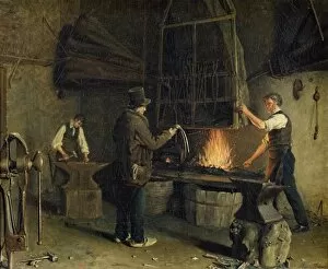Tools Collection: Interior of the Forge, 1837 (oil on canvas)