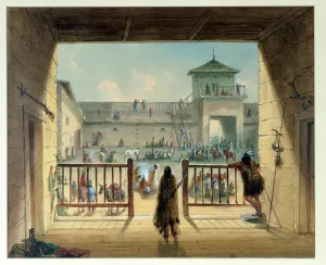 Interior of Fort Laramie, 1858-60 (w/c on paper) Interior of Fort Laramie, 1858-60 (w/c on paper)