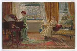 An Interior with two Ladies, 1880 (oil on canvas) An Interior with two Ladies, 1880 (oil on canvas)