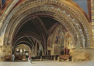 The Interior of the Lower Basilica of St The Interior of the Lower Basilica of St