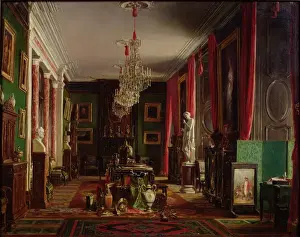 Interior of the Office of Alfred Emilien (1811-92) Count of Nieuwerkerke, Director Interior of the Office of Alfred Emilien (1811-92) Count of Nieuwerkerke, Director