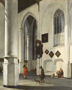 Interior of the Old Church at Delft, 1653/55 (oil on panel) Interior of the Old Church at Delft, 1653/55 (oil on panel)