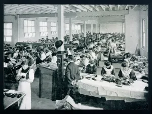 Interior of a Shoe-Making Factory, Victoria, c Interior of a Shoe-Making Factory, Victoria, c