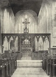 Interior, St George's Cathedral, Grahamstown (b/w photo) Interior, St George's Cathedral, Grahamstown (b/w photo)