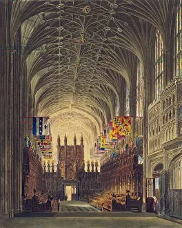 Interior of St. George's Chapel, Windsor Castle, from Royal Residences Interior of St. George's Chapel, Windsor Castle, from Royal Residences
