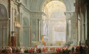 Interior of a St. Peters, Rome (oil on canvas) Interior of a St. Peters, Rome (oil on canvas)