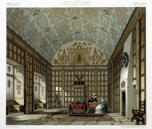 Interior of a stately house in England in the 17th century Interior of a stately house in England in the 17th century
