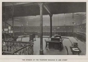 The interior of the Telephone Exchange in Lime Street (photo) The interior of the Telephone Exchange in Lime Street (photo)