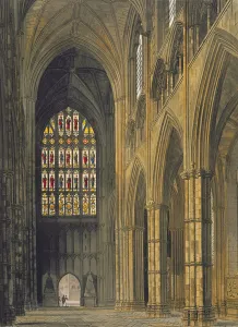 Interior View of Westminster Abbey Looking Towards the West Entrance Interior View of Westminster Abbey Looking Towards the West Entrance