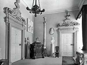 Ornamental Collection: Interior at Wentworth Woodhouse, South Yorkshire, from The English Country House (b/w photo)