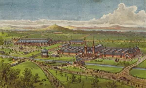 International Exhibition, Edinburgh, 1890, opened on Thursday, 1st May, by HRH the Duke of Edinburgh, KG (chromolitho)