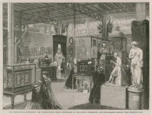 The International Exhibition; The Italian Court (engraving) The International Exhibition; The Italian Court (engraving)