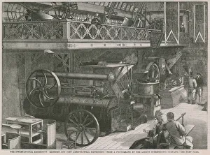 The International Exhibition; Ransome and Sims agricultural machinery (engraving) The International Exhibition; Ransome and Sims agricultural machinery (engraving)