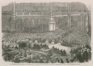 The International Exhibition; View from the Orchestra on the opening day (engraving) The International Exhibition; View from the Orchestra on the opening day (engraving)