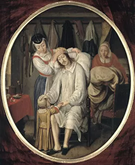 The Invalid, 1669 (oil on copper plate)