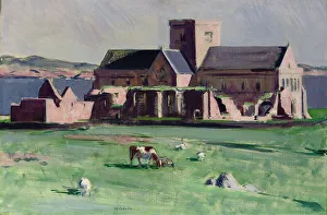 Iona Abbey from the northwest (oil on canvas) Iona Abbey from the northwest (oil on canvas)