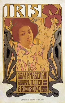 Iris ,poster for opera by Pietro Mascagni, 1898 (lithograph) Iris ,poster for opera by Pietro Mascagni, 1898 (lithograph)