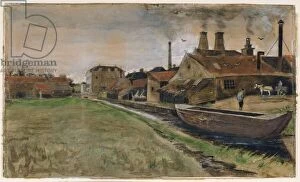 The Iron Mill in The Hague, 1882 (gouache, w / c, wash, pen and India ink, pencil on paper)
