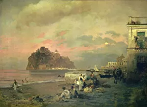 Volcanic Rock Gallery: Ischia, 1884 (oil on canvas)