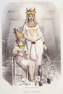 Isis and Osiris, illustration from Muses et Fees, 1851 (colour litho) Isis and Osiris, illustration from Muses et Fees, 1851 (colour litho)