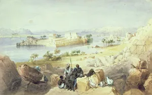 The Island of Philae, looking down the River Nile The Island of Philae, looking down the River Nile