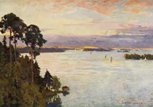 Islands in the Baltic, near Stockholm (colour litho) Islands in the Baltic, near Stockholm (colour litho)