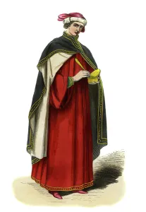 Medical Science Gallery: Italian doctor - 14th century costume