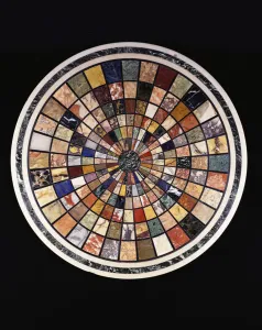 An Italian specimen marble table top (marble) An Italian specimen marble table top (marble)