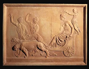 An Italian terracotta relief panel depicting the Triumph of Ariadne An Italian terracotta relief panel depicting the Triumph of Ariadne