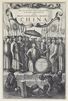 J Nieuhof, An Embassy sent by the East India Company to China, Tr J Ogilby 1673 (b / w photo)