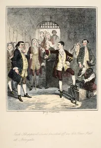 Jack Sheppard's irons knocked off in the Stone Hall at Newgate Jack Sheppard's irons knocked off in the Stone Hall at Newgate