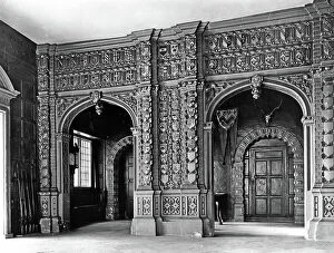 Ornamental Collection: The Jacobean stone screen in the hall, Bramshill, Hampshire, from The English Country House
