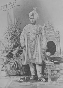 Jagatjit Singh of Kapurthala, 1891 (engraving) Jagatjit Singh of Kapurthala, 1891 (engraving)