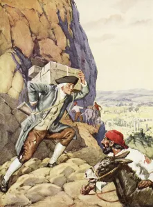 Donkeys Gallery: James Bruce helps his dumb follower (litho)
