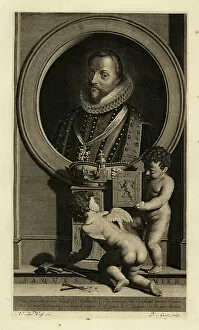Puttos Collection: James VI of Scotland, James I of England, James Charles Stuart. Jacques Premier