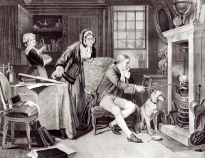 James Watt (1736-1819) Playing with Steam (engraving) (b&w photo) James Watt (1736-1819) Playing with Steam (engraving) (b&w photo)