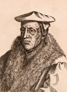 Jan van Scorel, illustration from 75 Portraits Of Celebrated Painters From Authentic Jan van Scorel, illustration from 75 Portraits Of Celebrated Painters From Authentic