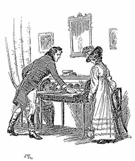 Bourgeoisie Gallery: Jane Austen Persuasion. Austen's last novel published 1818, 1897 (engraving)