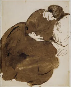 Jane Morris (1839-1914) (pen, ink & wash on paper) Jane Morris (1839-1914) (pen, ink & wash on paper)