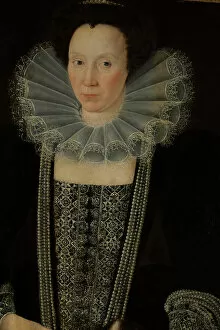 Oil On Board Gallery: Jane Weston, second wife of Sir Thomas Bisshopp, 1st Bt. c.1610-10 (oil on canvas)