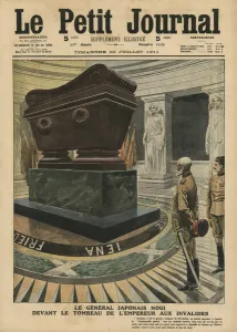 The Japanese General Count Maresuke Nogi before the tomb of Emperor Napoleon Bonaparte The Japanese General Count Maresuke Nogi before the tomb of Emperor Napoleon Bonaparte