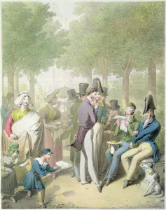 The Jardin des Tuileries, from Tableau de Paris (w/c on paper) The Jardin des Tuileries, from Tableau de Paris (w/c on paper)