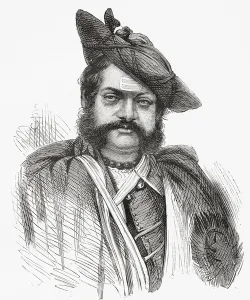Jayajirao Scindia, Maharajah of Gwalior, illustration from El Mundo en la Mano' Jayajirao Scindia, Maharajah of Gwalior, illustration from El Mundo en la Mano'