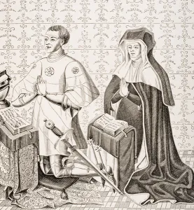 Jean Jouvenel des Ursins and his Wife, Michelle de Vitry, after a fragment of a picture Jean Jouvenel des Ursins and his Wife, Michelle de Vitry, after a fragment of a picture