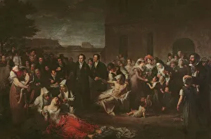 Jean-Louis Alibert treating typhoid patients at the Hopital Saint-Louis (oil on canvas) Jean-Louis Alibert treating typhoid patients at the Hopital Saint-Louis (oil on canvas)