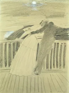 Jeanne Hugo and Jean Charcot at Hauteville House, Guernsey (pastel on paper) Jeanne Hugo and Jean Charcot at Hauteville House, Guernsey (pastel on paper)