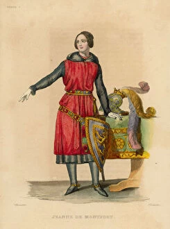 Import Gallery: Jeanne de Montfort (coloured engraving)