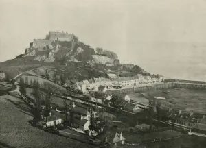 Jersey, Gorey, and Mont Orgueil Castle (b/w photo) Jersey, Gorey, and Mont Orgueil Castle (b/w photo)