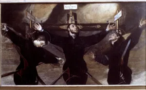 Three Jesuit martyrs of Japan (oil on canvas) Three Jesuit martyrs of Japan (oil on canvas)